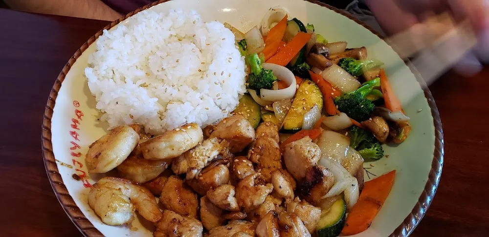 Hibachi Shrimp and Chicken