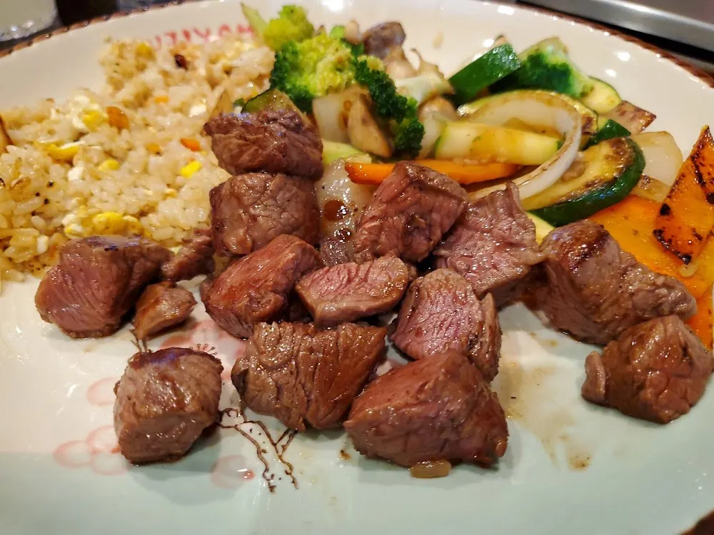 Steak with Chicken Fried Rice